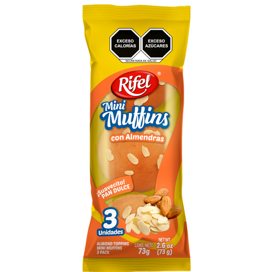 Rifel Mini Muffins Almond bites 3 units pack